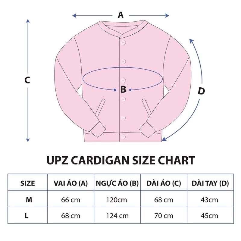 UPZ Áo Khoác Cardigan Cơ Bản (7 Màu)