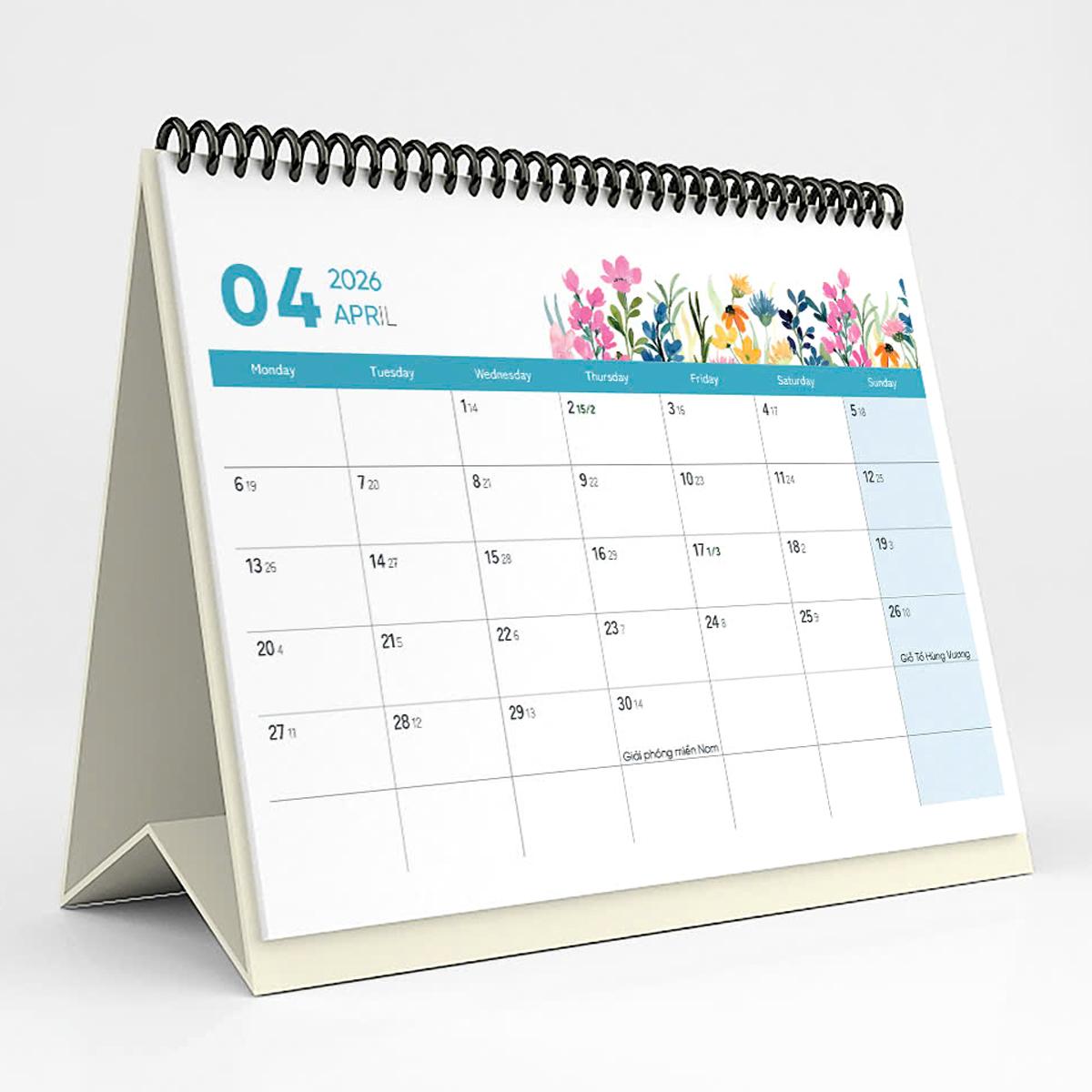 Lịch Bàn 2026 - Botanicals &amp; Herbs - Nguyễn Trắc