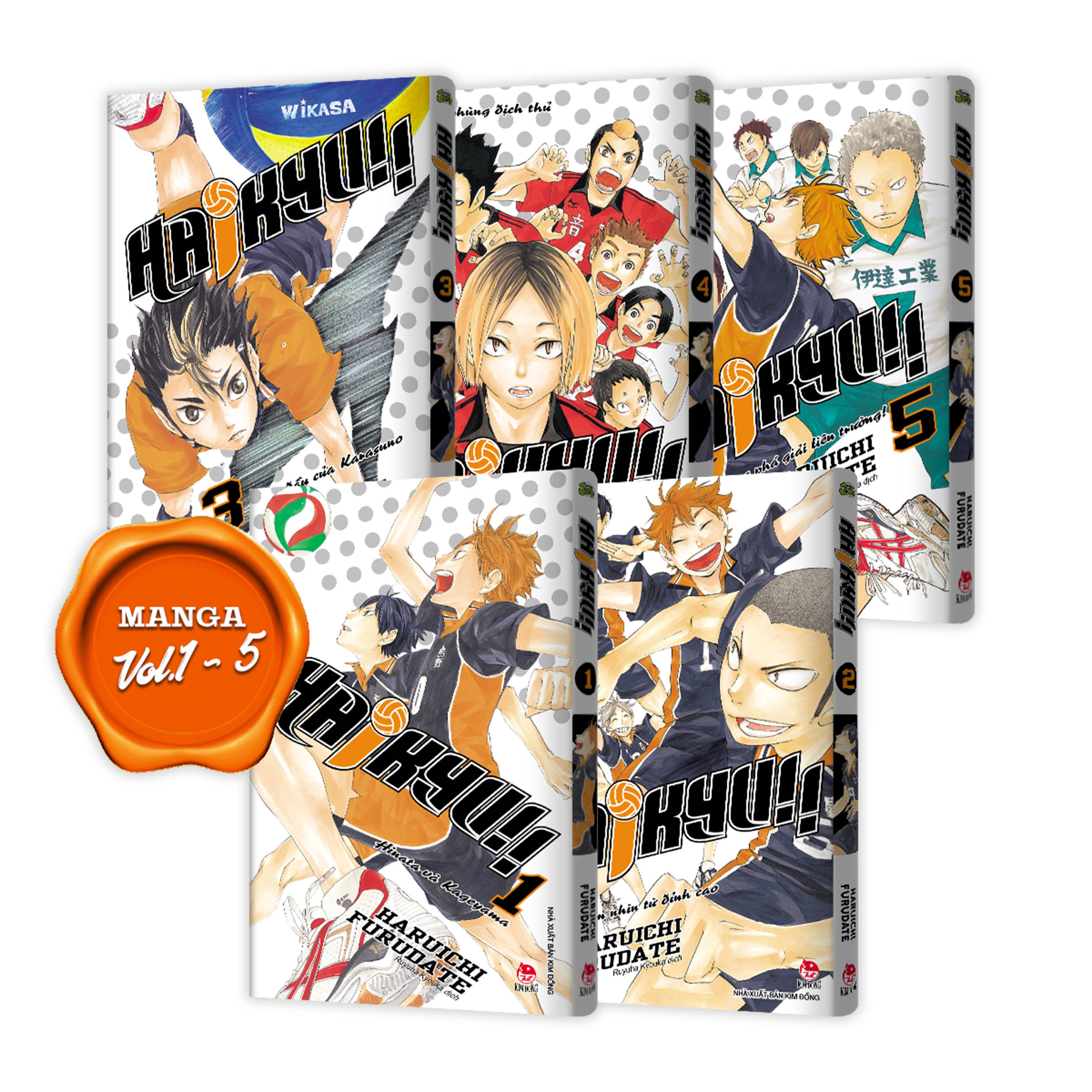 Haikyu!! Premium Boxset 01 (Tập 1 – Tập 15) [Tặng Kèm 01 Bìa Áo Hiệu Ứng UV Và 01 Bìa Áo Hiệu Ứng Metalize]