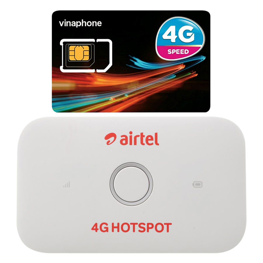 Bộ Phát Wifi Di Động Huawei E5573Cs-609 4G 150Mbps - Hàng Nhập Khẩu + Sim 3G/4G Vinaphone 5.5GB Trọn Gói 12 Tháng (Không Cần Nạp Tiền Duy Trì)