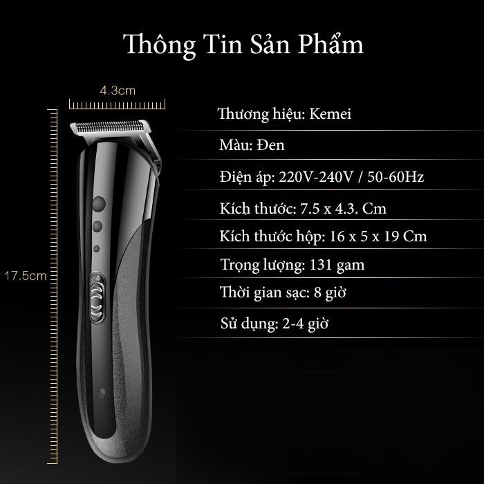 Tông đơ cắt tóc kemei 1407 kiêm cạo râu, tỉa lông mũi 3 trong 1 .