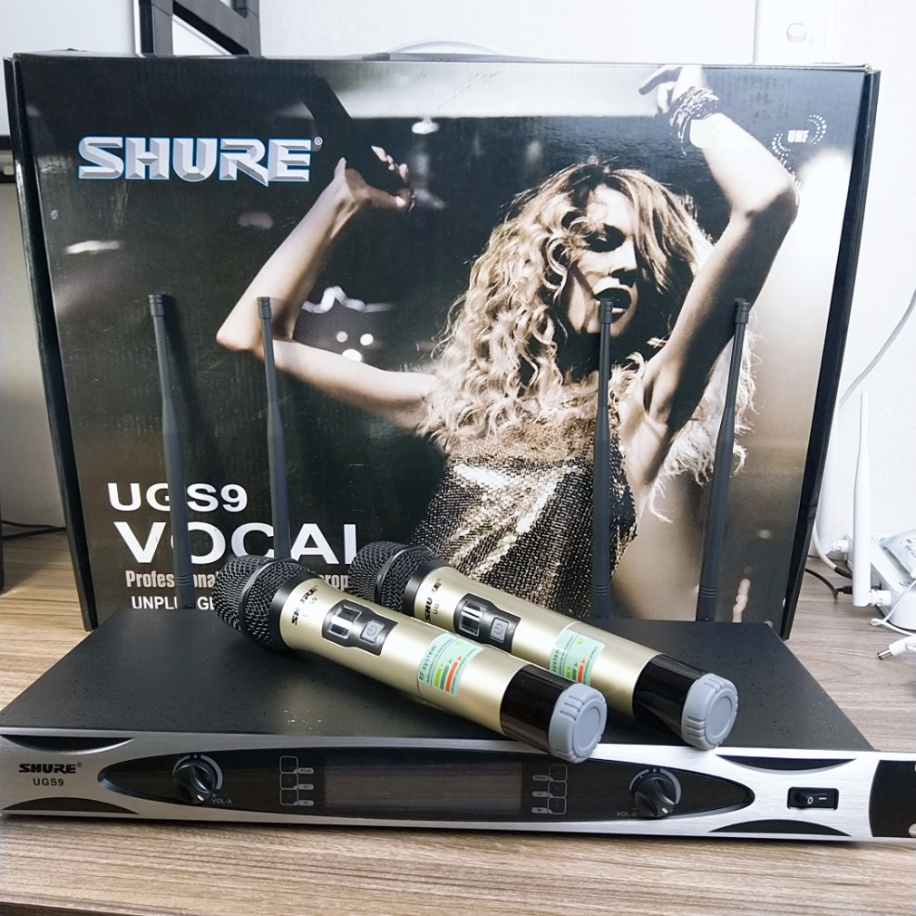 Micro Shure UGS9 Không Dây UHF - Hàng Nhập Khẩu