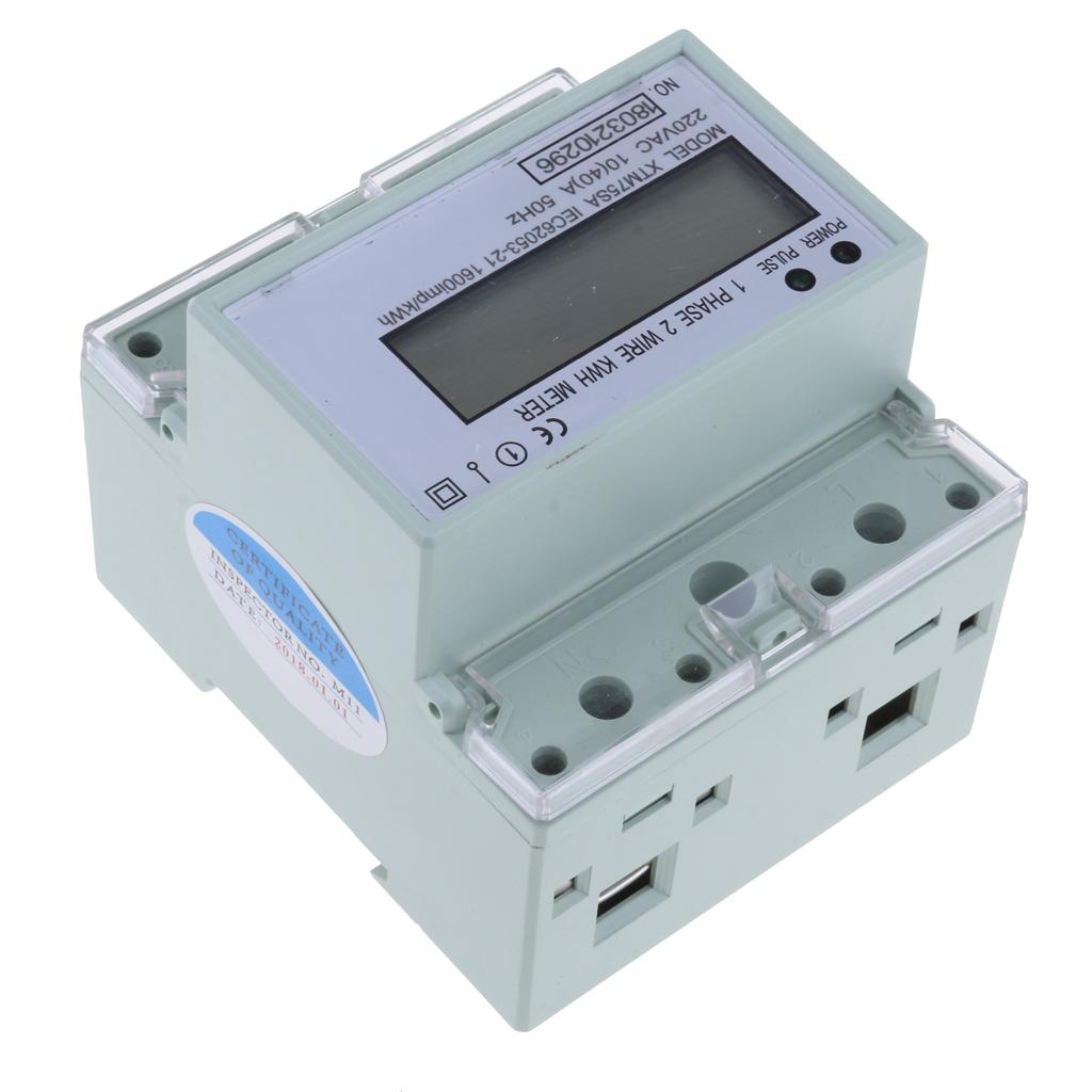 Xuất Khẩu Loại MÀN HÌNH LCD 35mm DIN Đường Sắt Tiêu Chuẩn Năng Lượng Điện Tử Đồng Hồ Thông Minh 50-60Hz