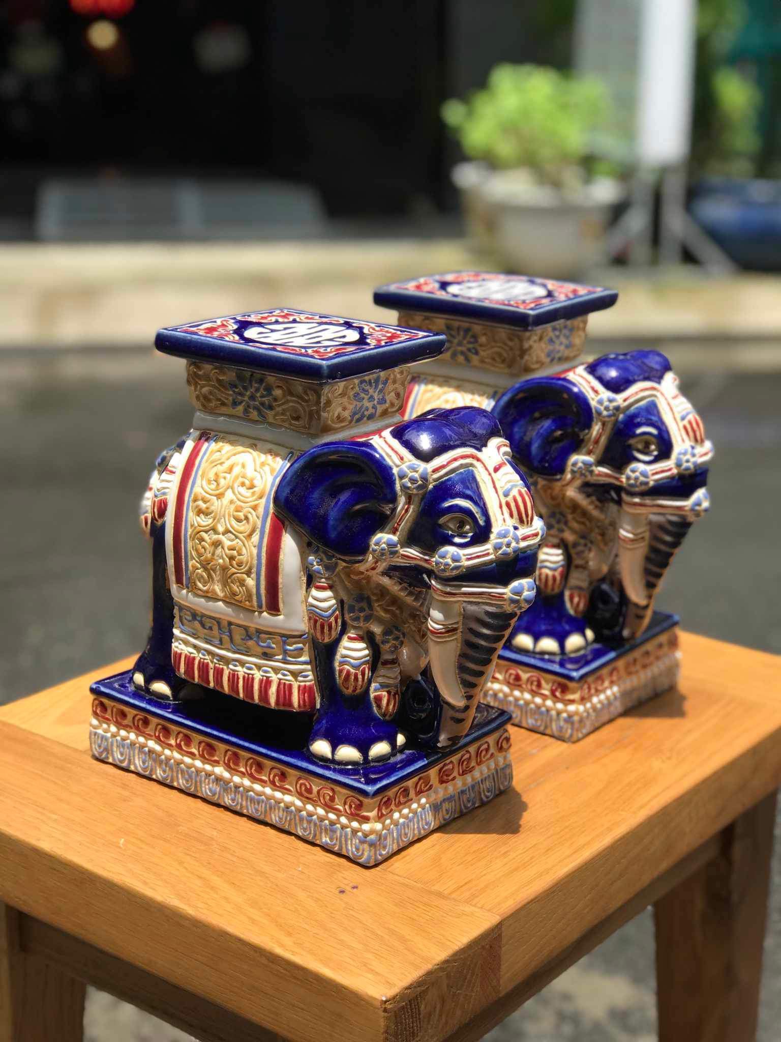 TIỂU TƯỢNG GỐM SỨ NAM BỘ 25CM TRANG TRÍ DECOR