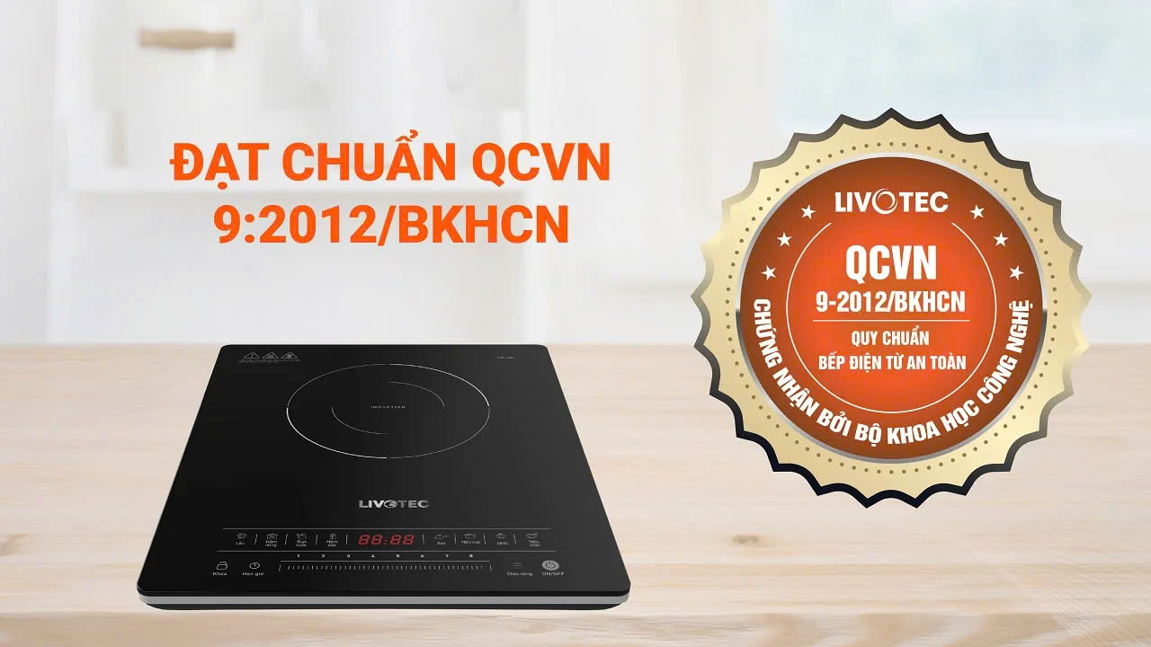 Bếp điện từ đơn Livotec LIS-668 2.000W 8 mức công suất - Miễn phí vận chuyển toàn quốc - Bảo hành 24 tháng - Hàng chính hãng