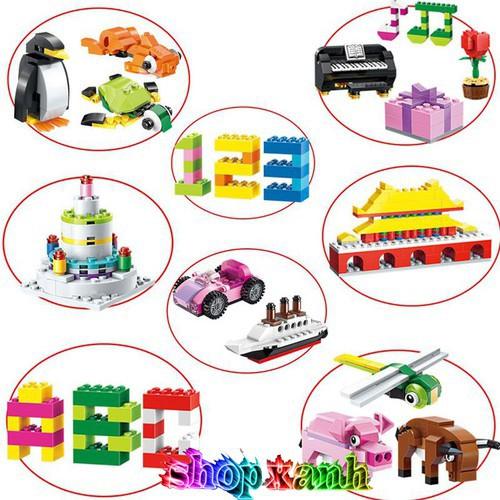 Đồ Chơi Lắp Ghép Trí Tuệ Lego 460 Chi Tiết Tăng Khả Năng Sáng Tạo Cho Bé, Món Quà Ý Nghĩa Mẹ Dành Tặng Bé