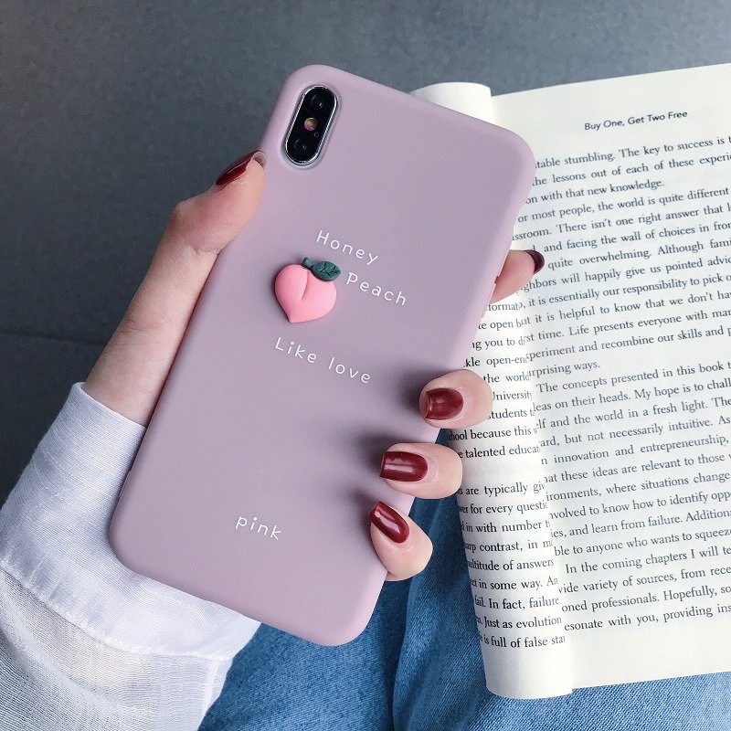 Ốp Lưng iPhone Trái Cây Tí Hon Trơn Dễ Thương Dành Cho iPhone 6 / 6 Plus / 7 / 7 Plus / 8 / 8 Plus / X / Xs / Xs Max / 11 / 11 Pro / 11 Pro Max / 12 / 12 Pro / 12 Pro Max