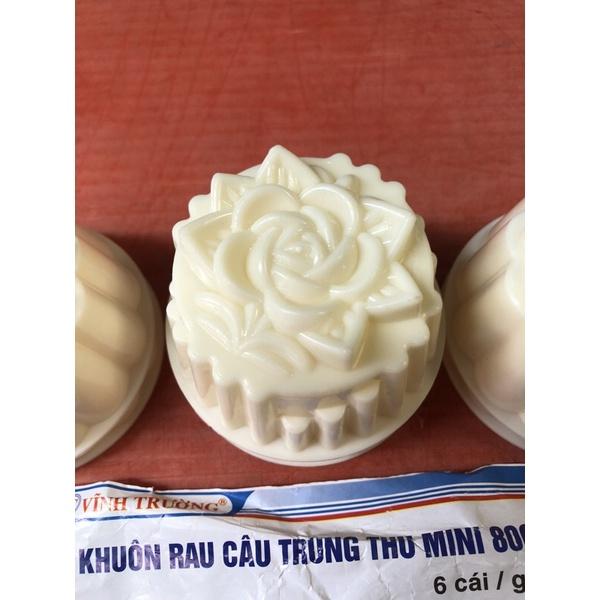 6 khuôn rau câu xịn khuôn trung thu mini size 7x7x3.8cm moon cake mold