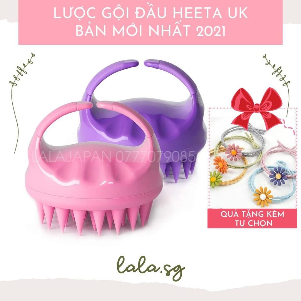 Lược gội đầu HEETA SHAMPOO BRUSH kích mọc tóc 2in1 giảm gàu giảm rụng hiệu quả