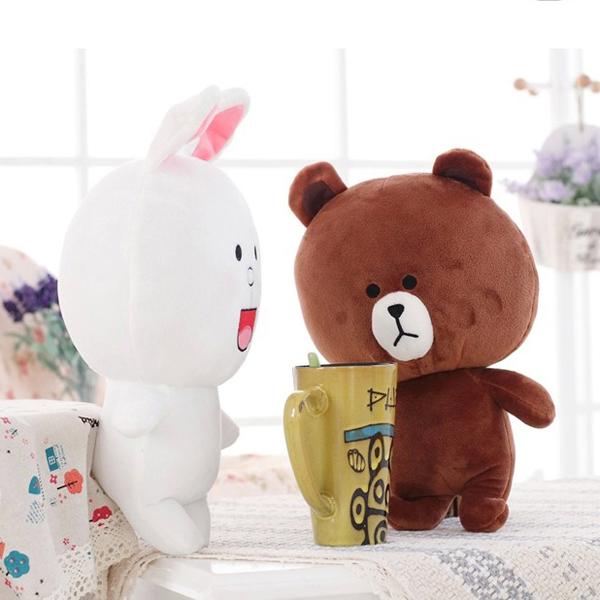 Gấu Bông Cặp Thỏ Cony Và Gấu Brown Gb12