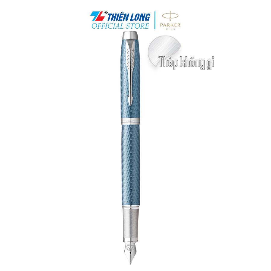 Bút máy cao cấp Parker IM PRM Blue Grey CT TB-2143469 - Thép không gỉ