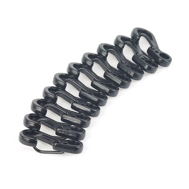Outdoor Carabineer & Quickdraw & Keychain Aluminum Alloy Survival Buckle Locking Carabiner 10pcs/lot Spring Backpack Clasps EDC