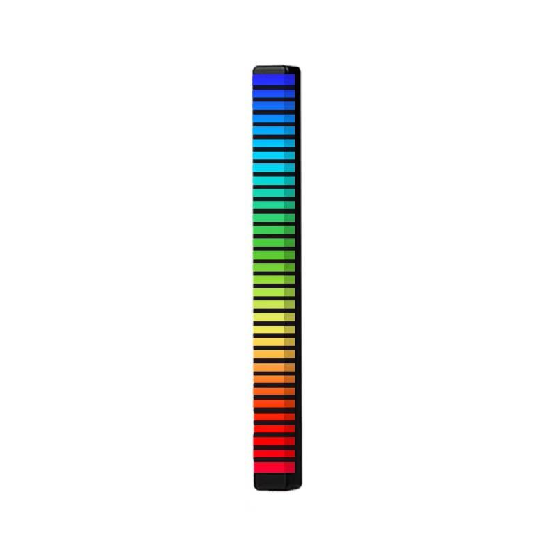 Phong cách mới nhất của đèn LED ô tô sửa đổi phổ âm thanh máy tính để bàn RGB điều khiển âm thanh nhịp điệu âm nhạc đèn ô tô 3D đón không khí đèn