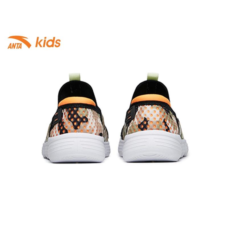 Giày lười bé trai Anta Kids upper mặt lưới thoáng khí, thiết kế đế thông hơi 312236989-4