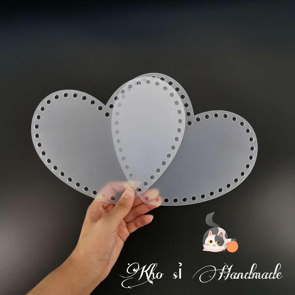 Mica trái tim nhọn đầu chuyên làm túi xách handmade