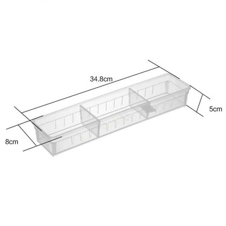 Khay nhựa chia ngăn tiện dụng cho ngăn kéo tủ bếp