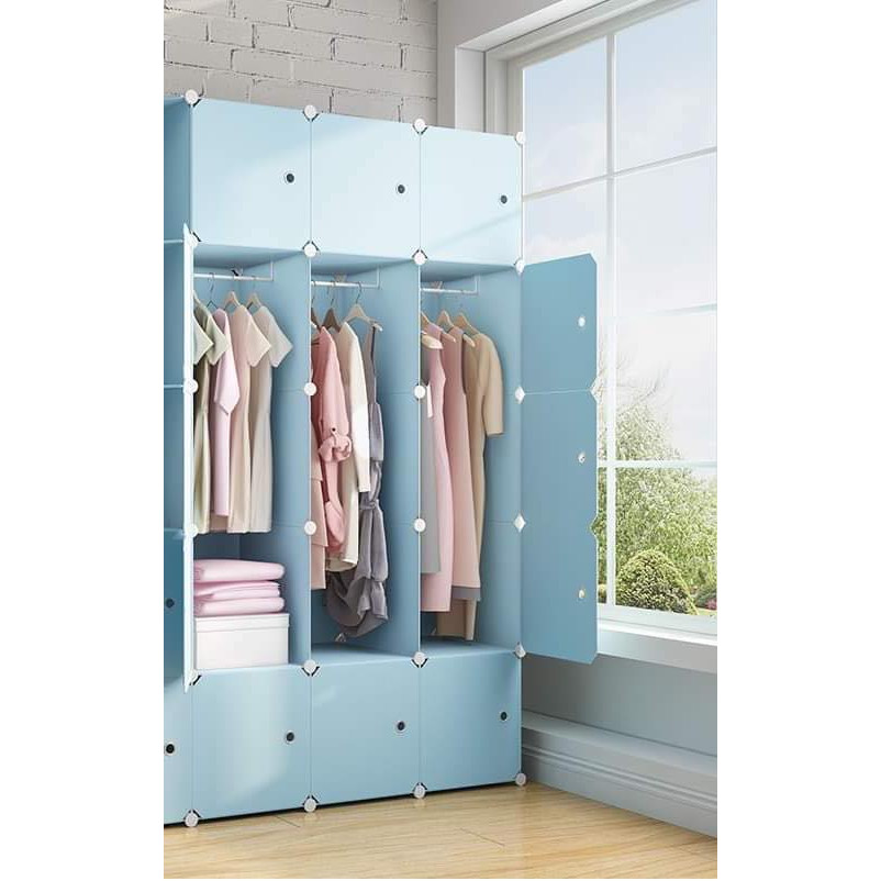 Tủ nhựa lắp ghép 15 ô để quần áo