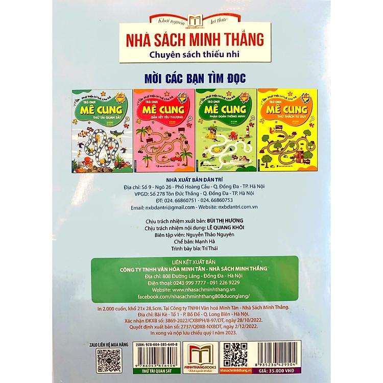 Sách Trò Chơi Mê Cung ( 2 - 8 tuổi)