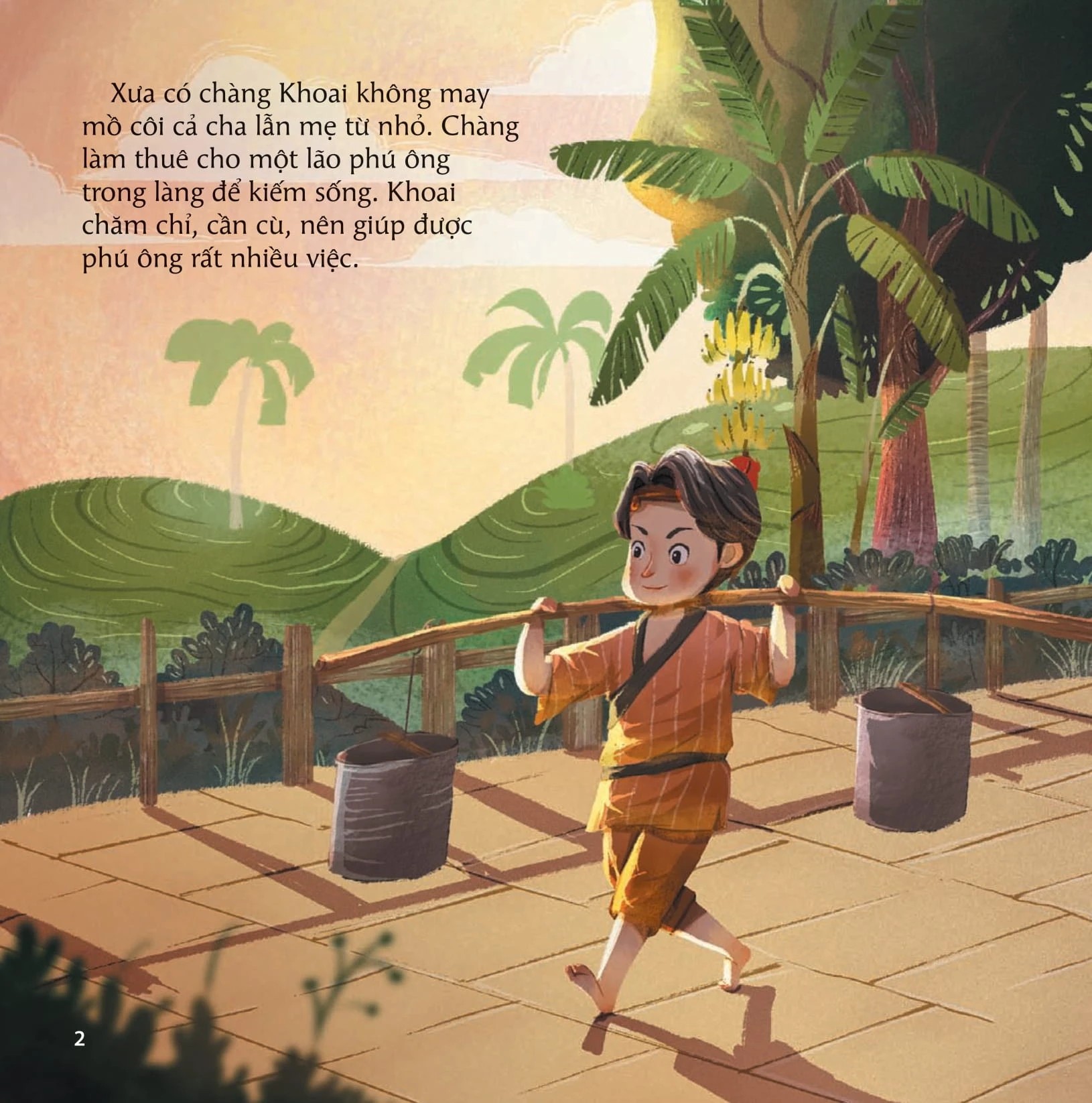Cổ tích Việt Nam cho bé: Cây tre trăm đốt - Kim Đồng - Bản màu