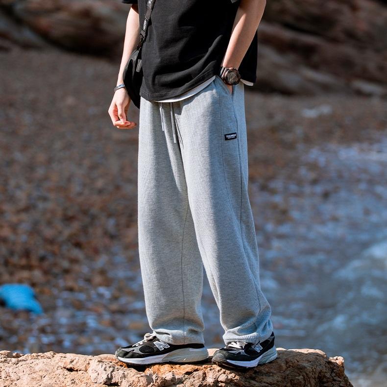 Quần jogger nam nữ ống rộng thể thao nỉ sợi polysster cao cấp phong cách đường phố J2077 - Đen