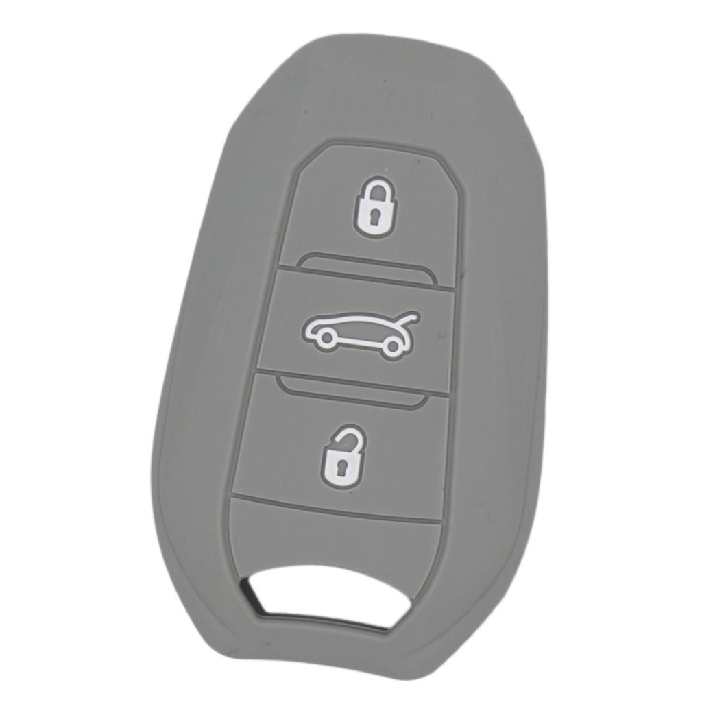 Silicone Car Key  for  Smart Remote Key Fob Case Shell Gray