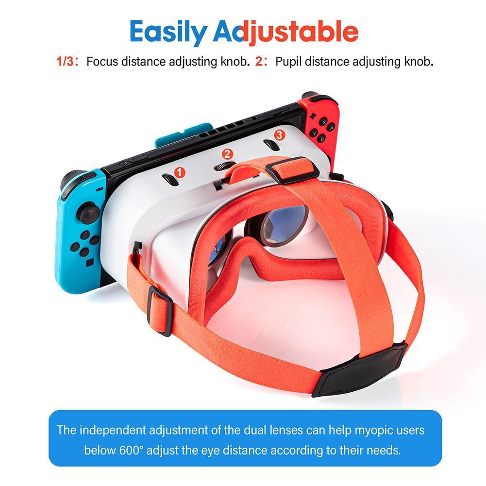 Kính VR chỉnh được 3D rảnh tay cho máy chơi game Nintendo Switch/NS OLED