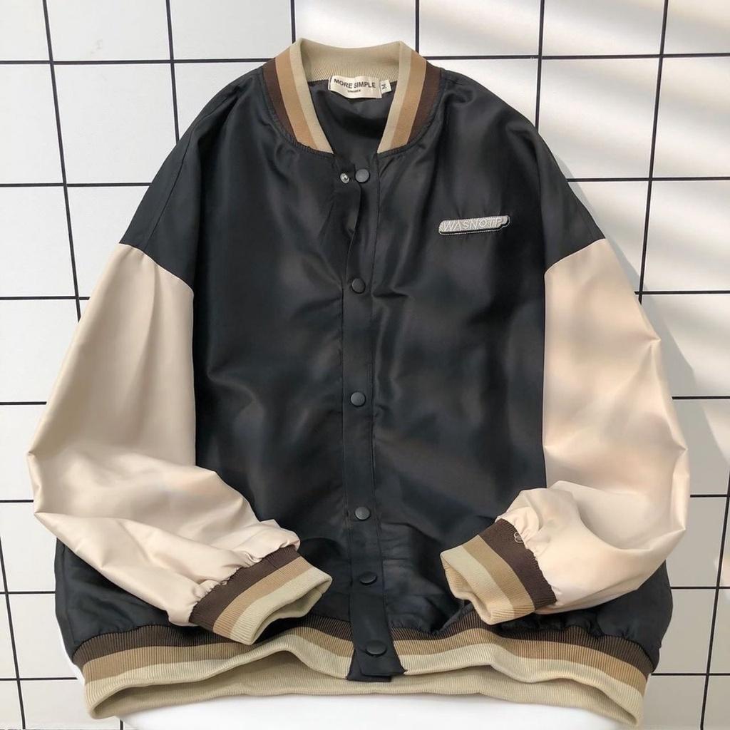 Áo Khoác Dù BOMBER WAS Form Rộng Tay Dài Ulzzang Unisex