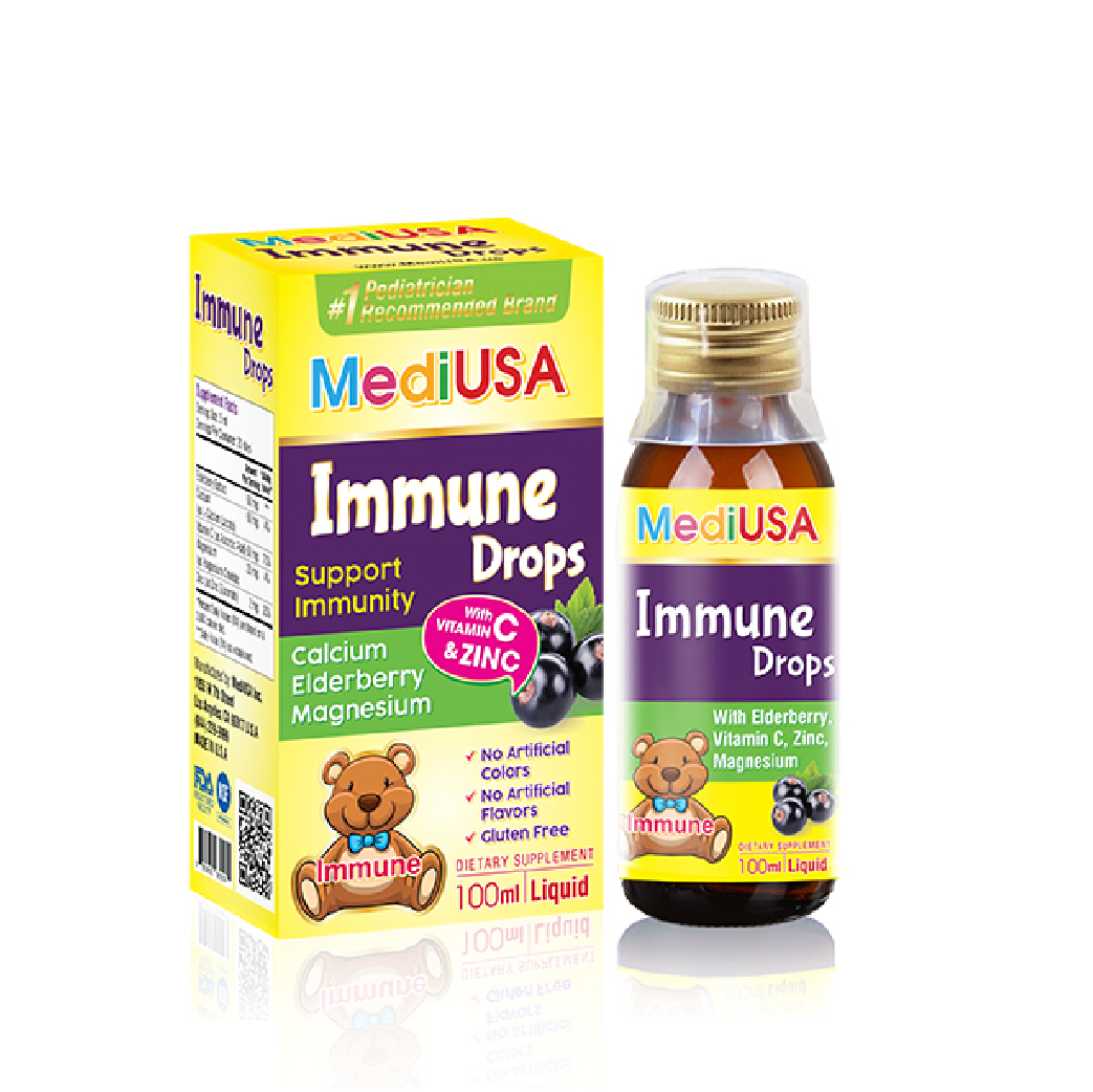 MediUSA Immune Drops - Thực Phẩm Chức Năng - Tăng cường sức đề kháng cho trẻ - Hàng chính hãng