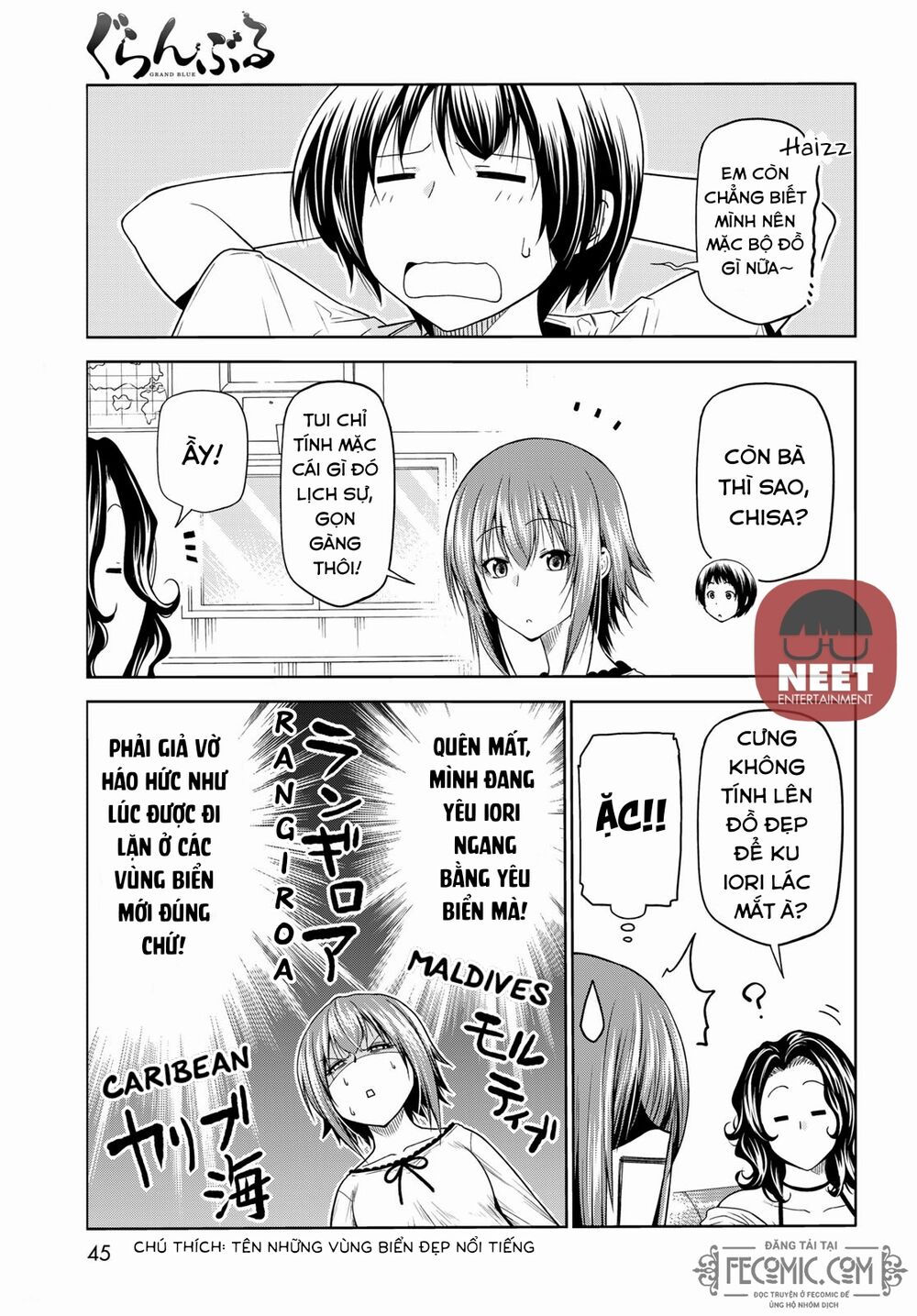 cô gái thích lặn - grand blue chapter 75 11