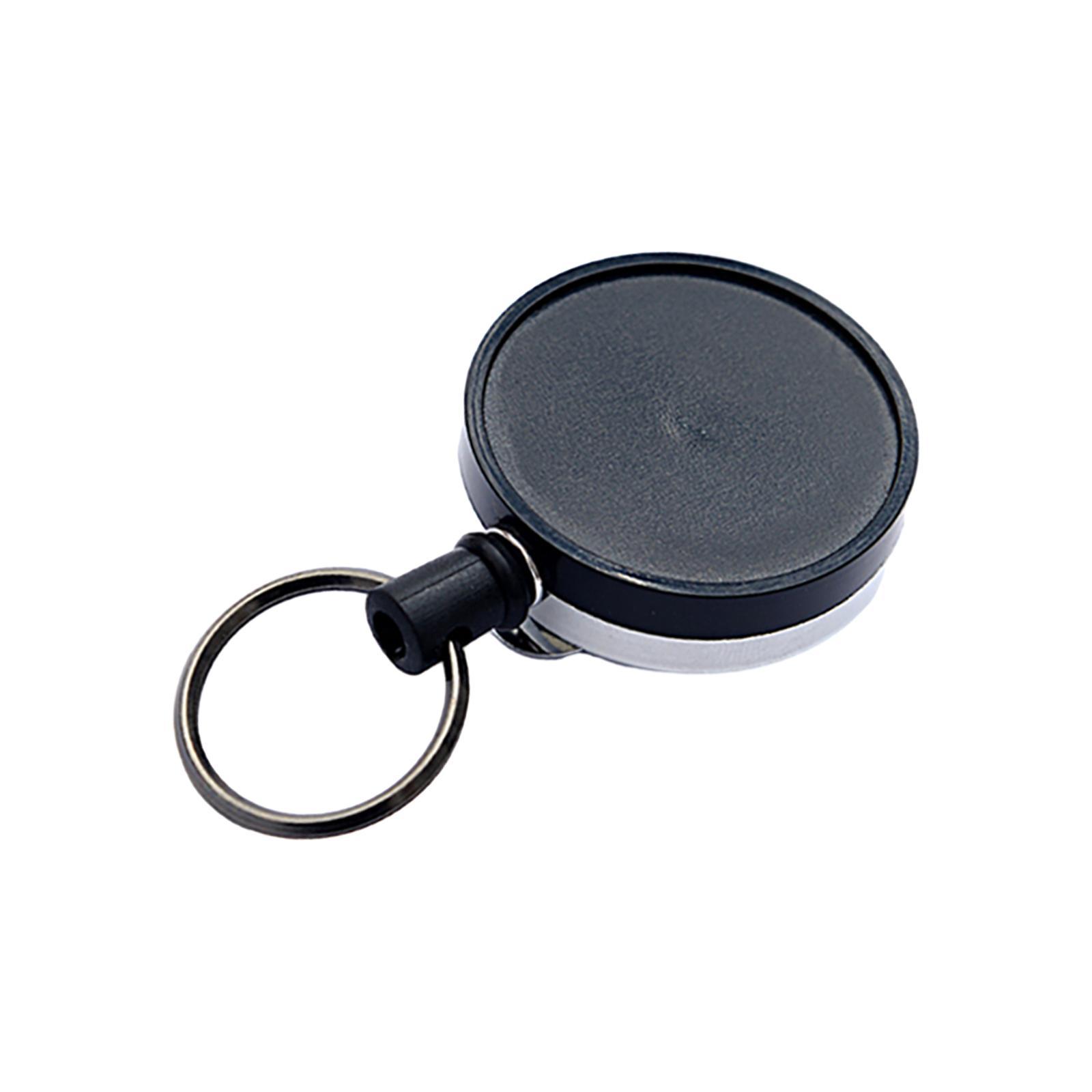 Retractable Keychain Zinc Alloy Carabiner Key Chain for Fishing Outdoor Work