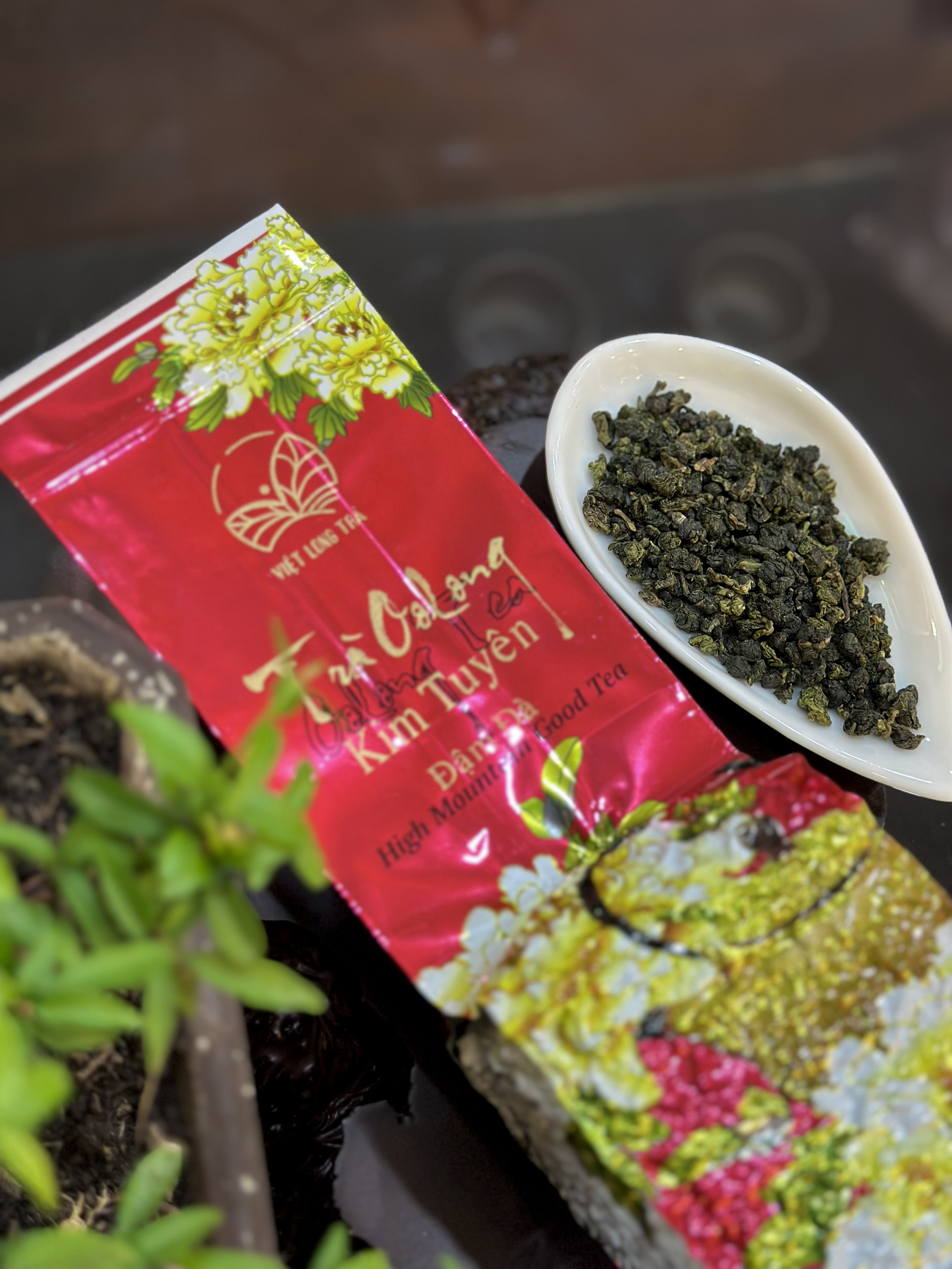TRÀ Ô LONG KIM TUYÊN ĐẬM TRÀ - TRÀ GIẢM CÂN - ORGANIC OOLONG TEA - 250G