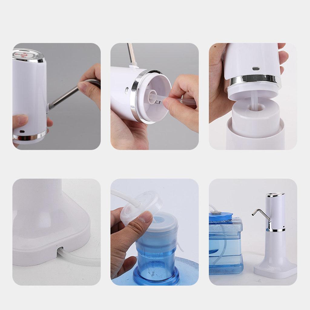 Water Bottle Pump Intelligent Quantitative USB Charging for Camping