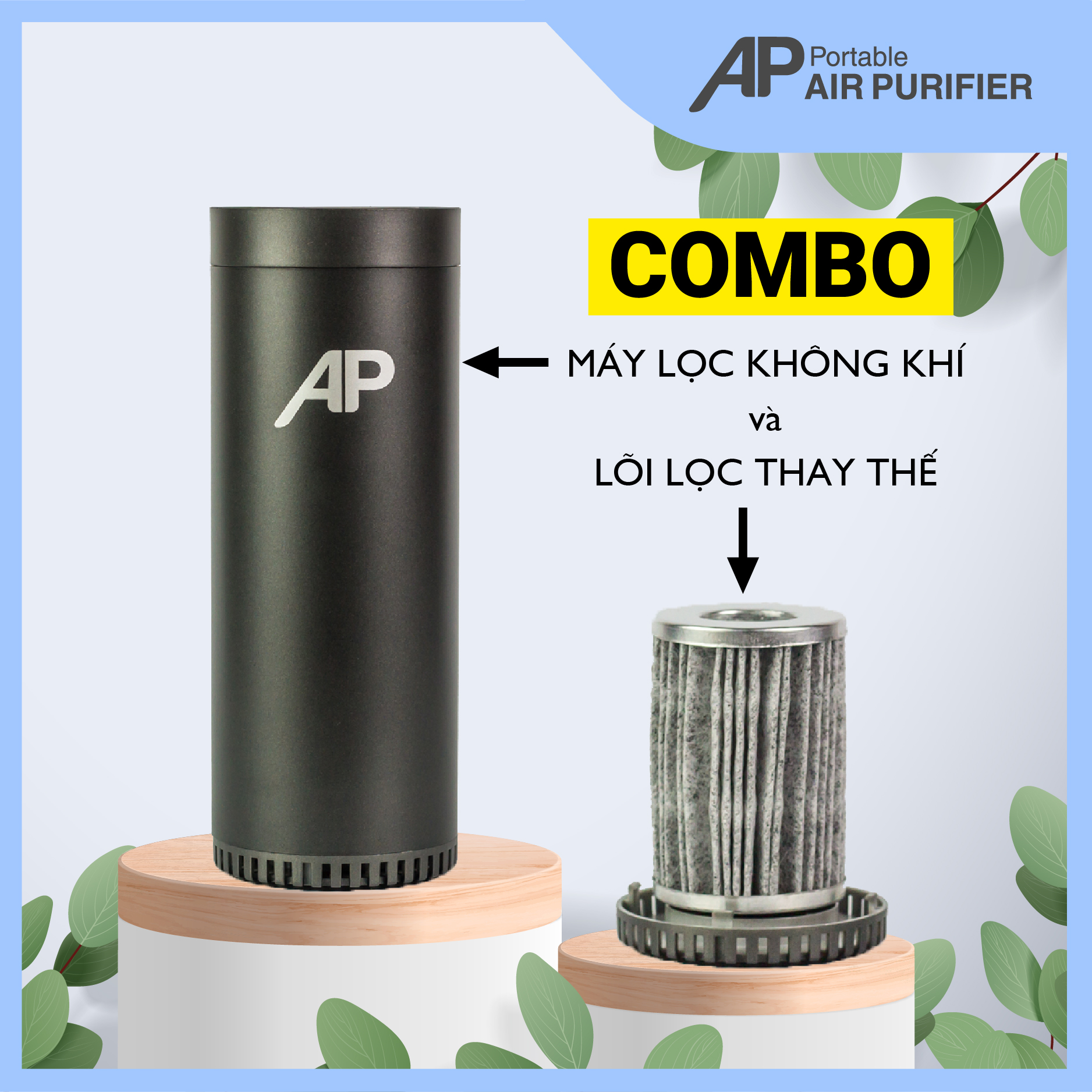 [COMBO] Máy Lọc Không Khí đa năng & Lõi lọc thay thế - Lọc không khí và khử mùi hiệu quả