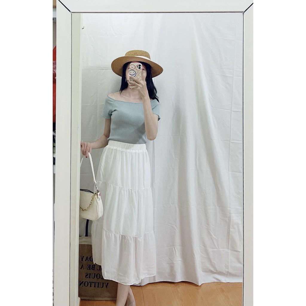 Chân Váy Vintage HÀN QUỐC 2 Màu️️