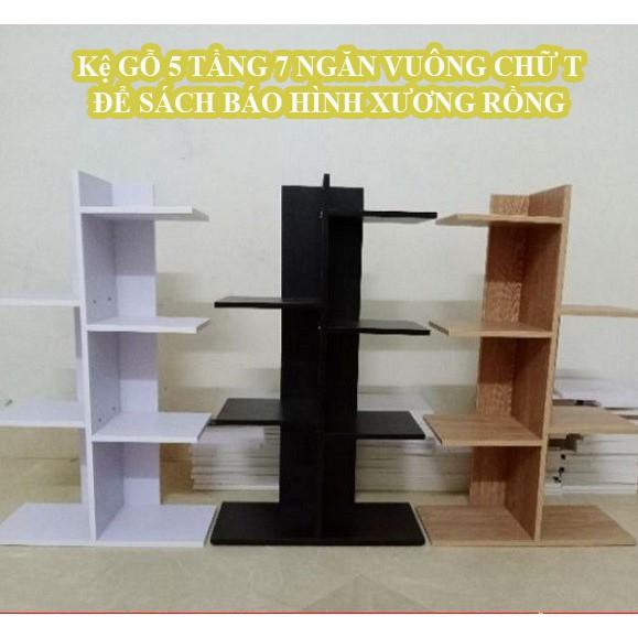 Kệ sách gỗ 5 tầng