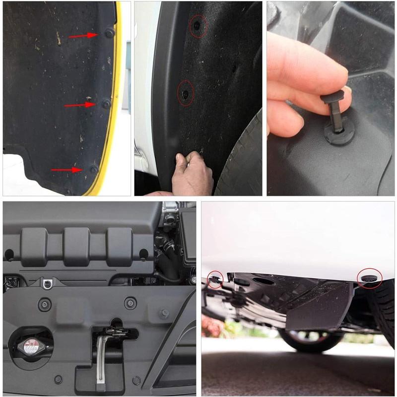 Bộ 100 ốc vít Ô Tô Kẹp Nhựa Tự Động Gắn Cửa Pin Loại Bỏ Bình Giữ Nhiệt Đinh Tán Ốc Vít dành cho thợ sửa xe tại nhà HE26