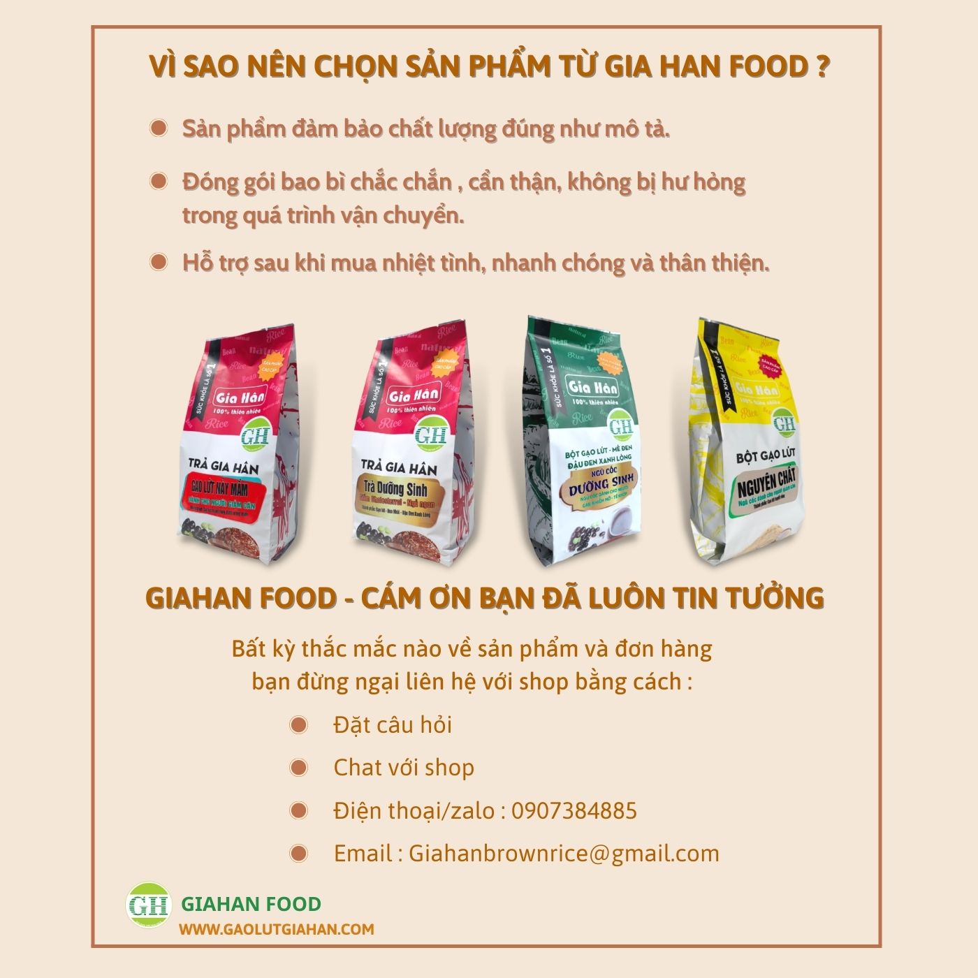 Combo 3 gói Bột gạo lứt giảm cân,Bột gạo lứt giảm mỡ bụng GIAHAN FOOD bột giảm cân tại nhà, an toàn