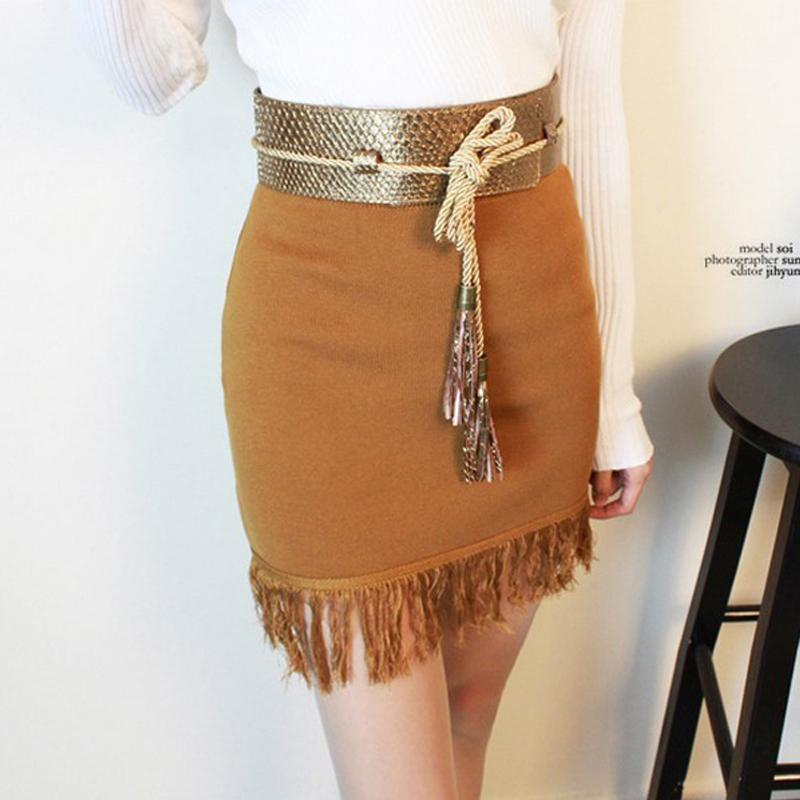 Hot thương hiệu Thời Trang desgin rộng Thắt Lưng Da cho phụ nữ ăn mặc nữ tua dài dây đeo Vàng giản dị dây thắt lưng Người Phụ Nữ chất lượng Cao