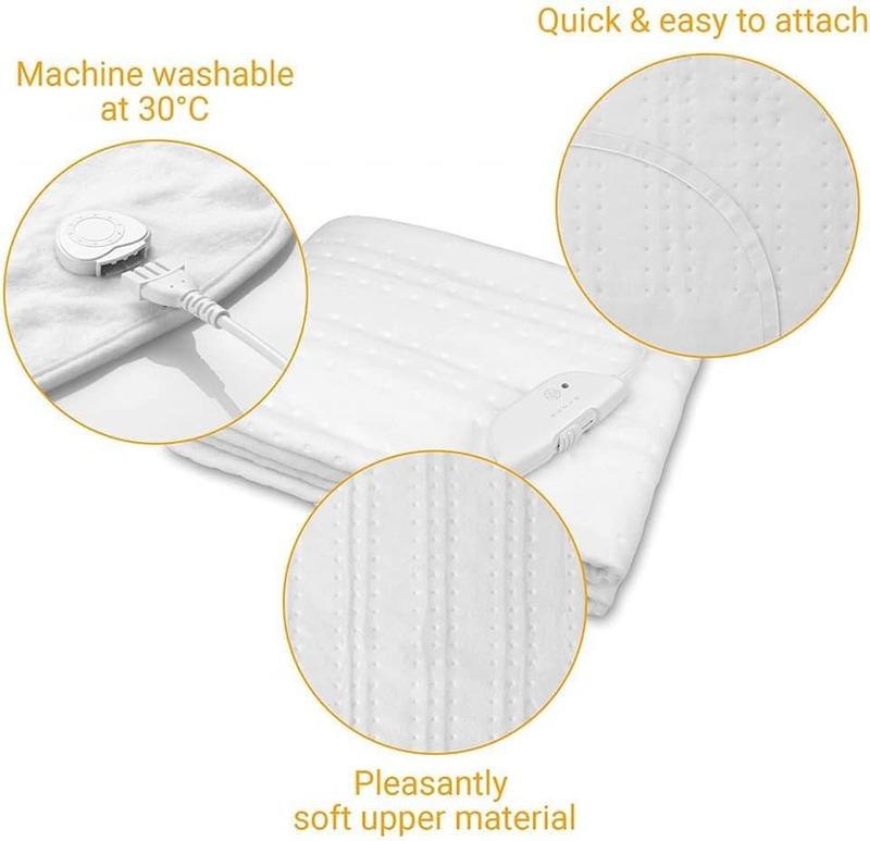 Đệm Điện Sưởi Ấm Medisana HU 674, Nệm Thảm Sưởi Điện Size 1.5*0.8m, Công Suất 60W, Electric Heating Blanket, Nhập Đức