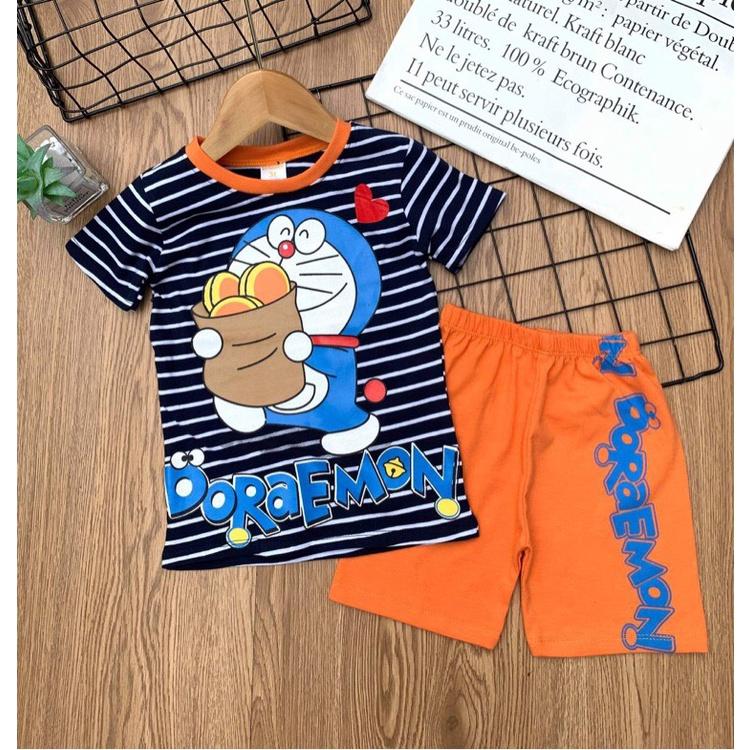 Bộ ngắn tay quần đùi cho bé thun cotton 4 chiều mịn đẹp size đại quần áo trẻ em pikakids