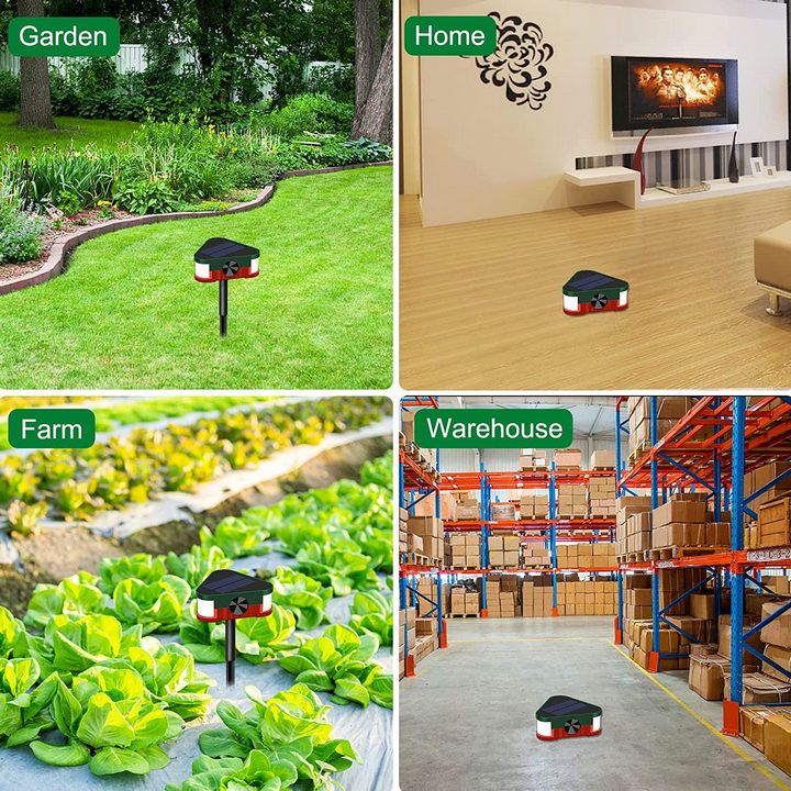 Máy báo động, báo trộm, đuổi động vật Wakamori SecuHome kèm remote sử dụng năng lượng mặt trời - Home and Garden