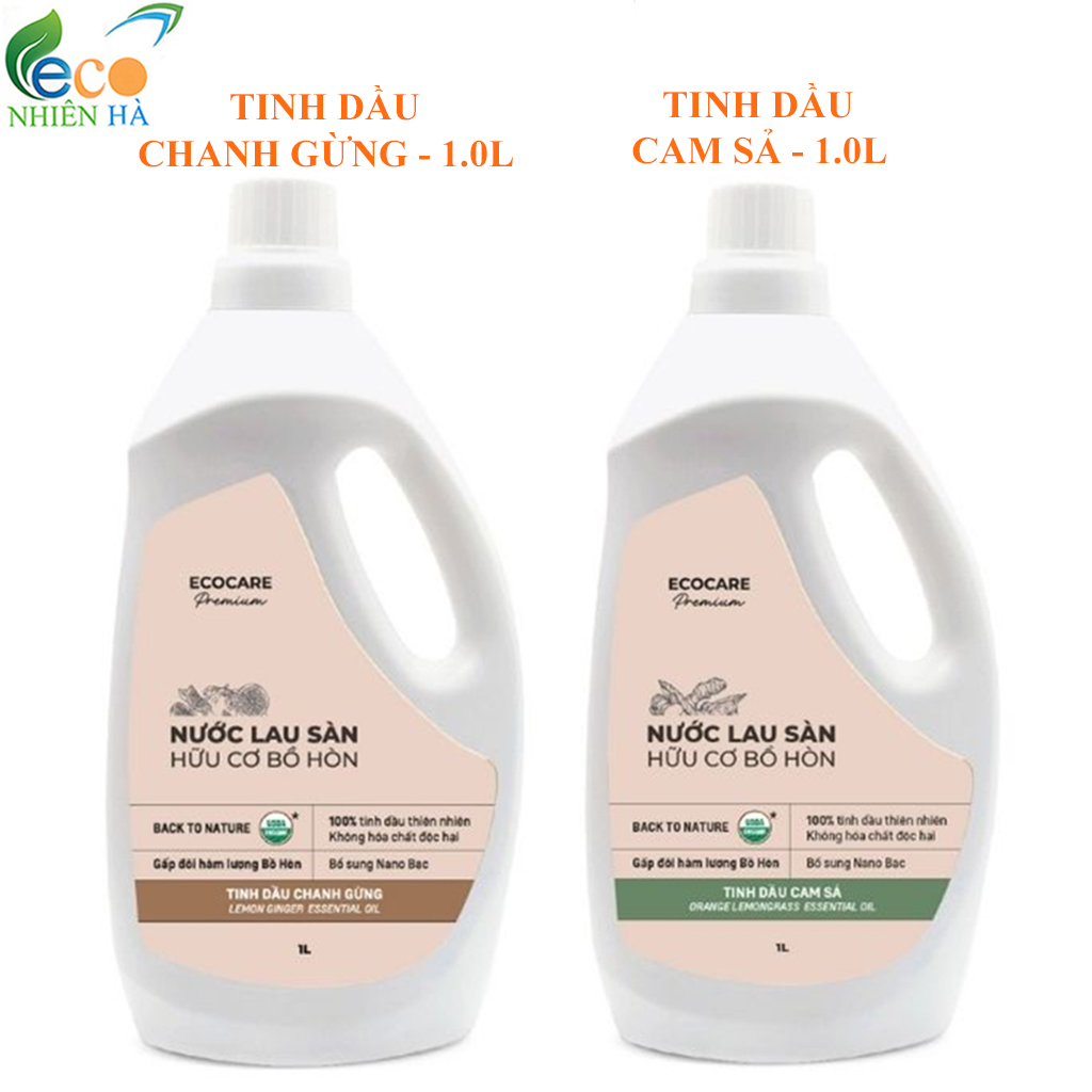 Nước lau sàn ECOCARE PREMIUM 4L tinh dầu thiên nhiên, nước lau nhà đuổi muỗi, chống trượt