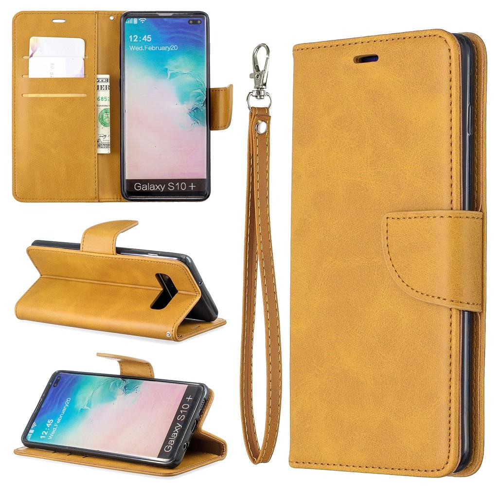 Ốp lưng điện thoại dạng ví da lật có ngăn đựng thẻ cho Samsung Galaxy S10 S9 Plus S10+ S9+ S10e J730 J530 J330