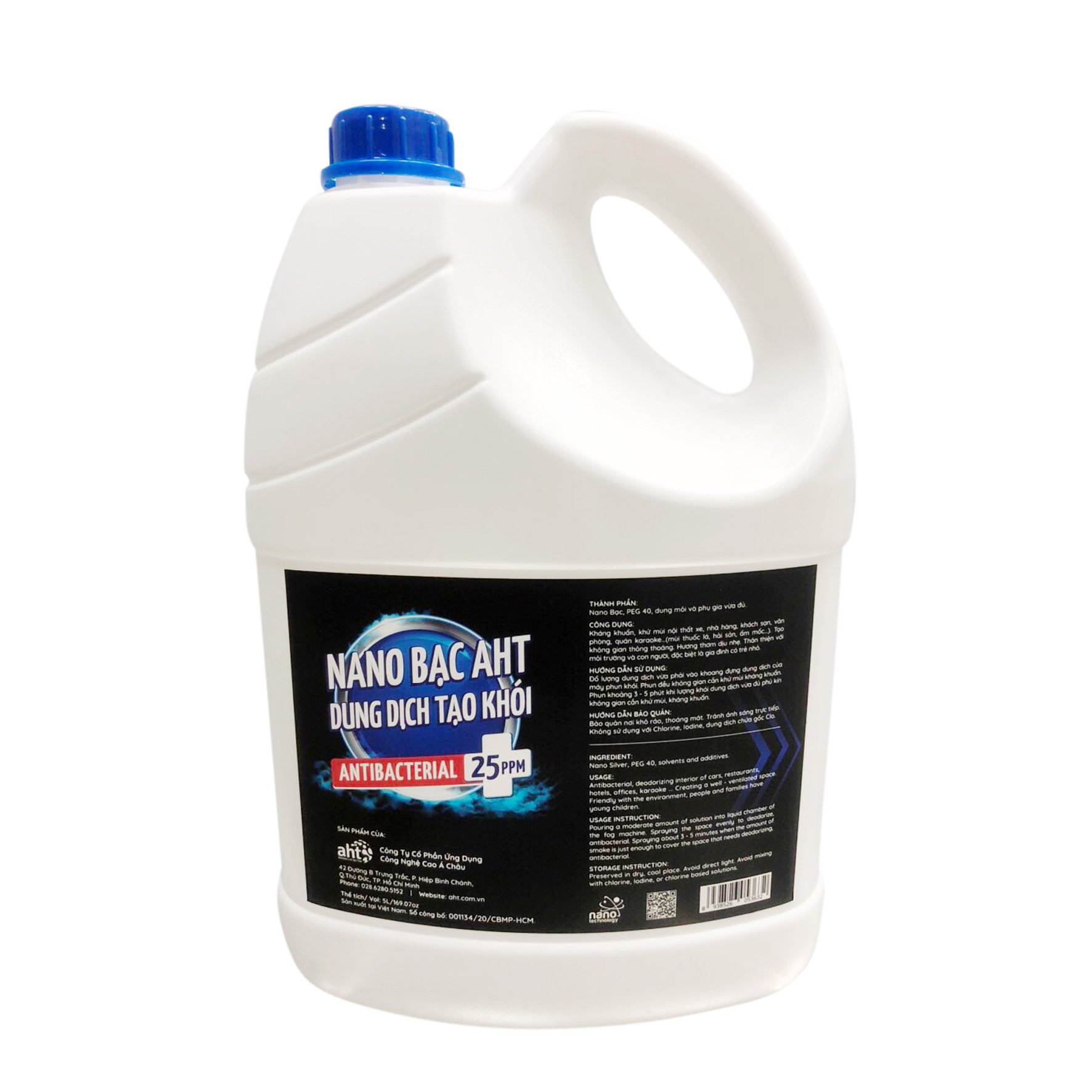 Diệt khuẩn tạo khói Nano bạc AHT 5 lít
