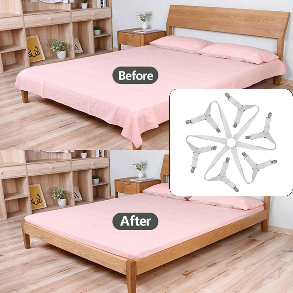 Elastic Bed Sheet Holder Clip Fastener for Bed Sheets Mattress Covers