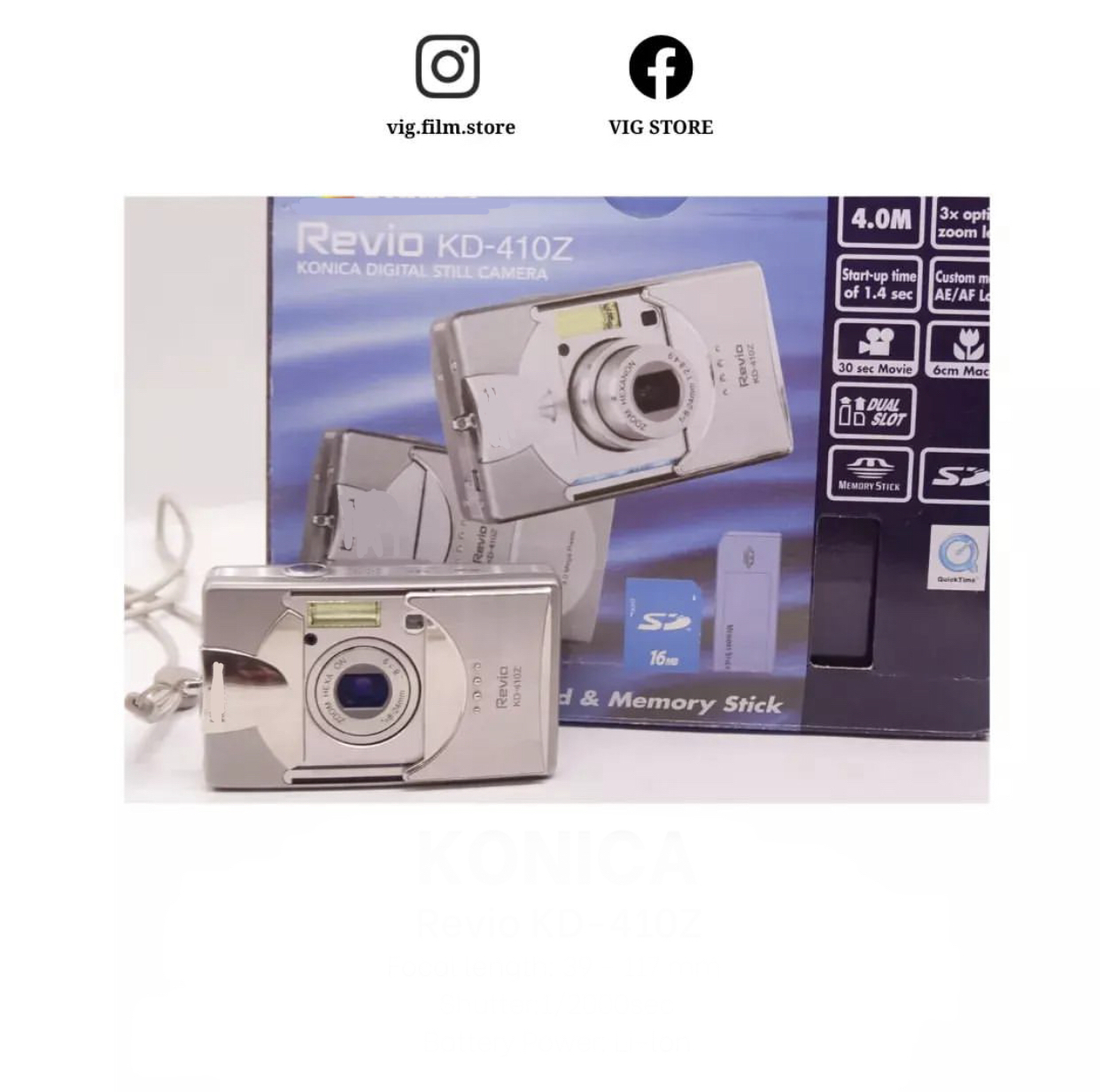 Máy ảnh Konica Revio KD-410Z