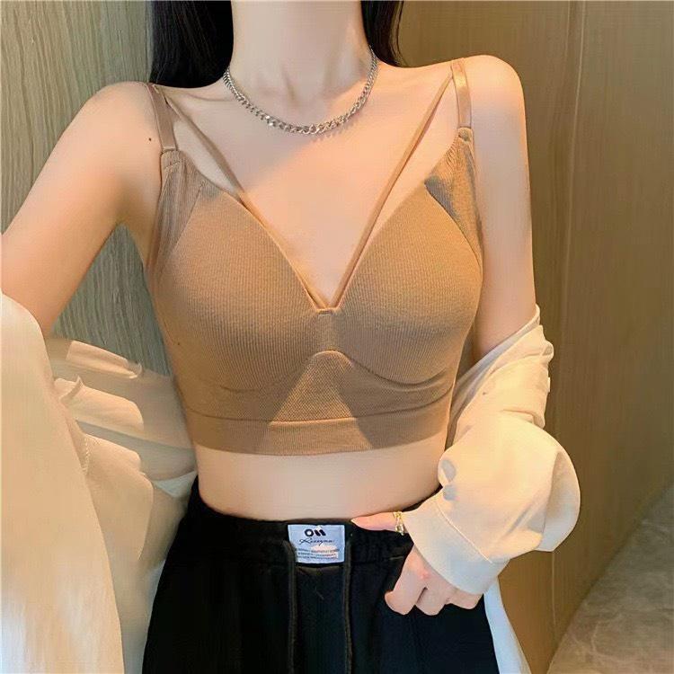 Áo Bra Nữ Áo Lót Nữ cao cấp Vải cotton mút liền nâng ngực cực tốt cổ chữ v sexy PASANA2030