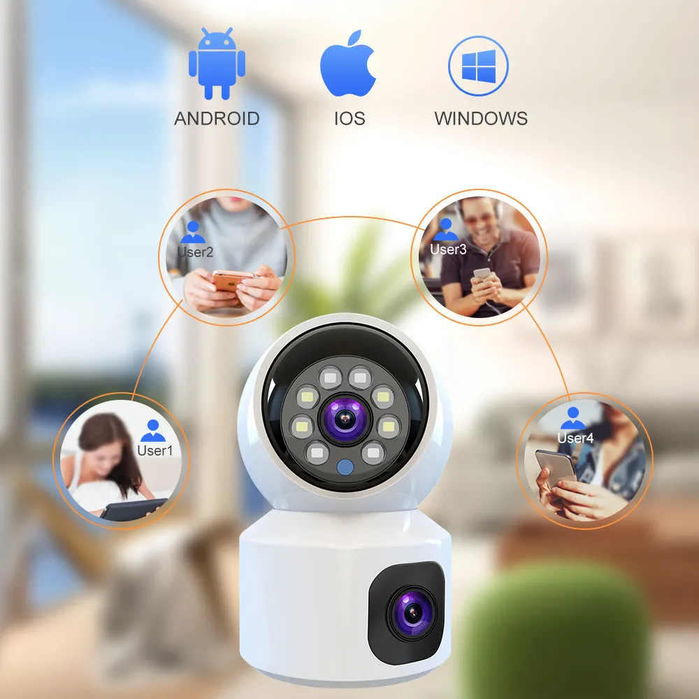 CAMERA Yoosee 2 MẮT TRONG NHÀ 4MP KẾT NỐI WIFI, XOAY 360 ĐỘ, ĐÀM THOẠI 2 CHIỀU - Hàng Chính Hãng