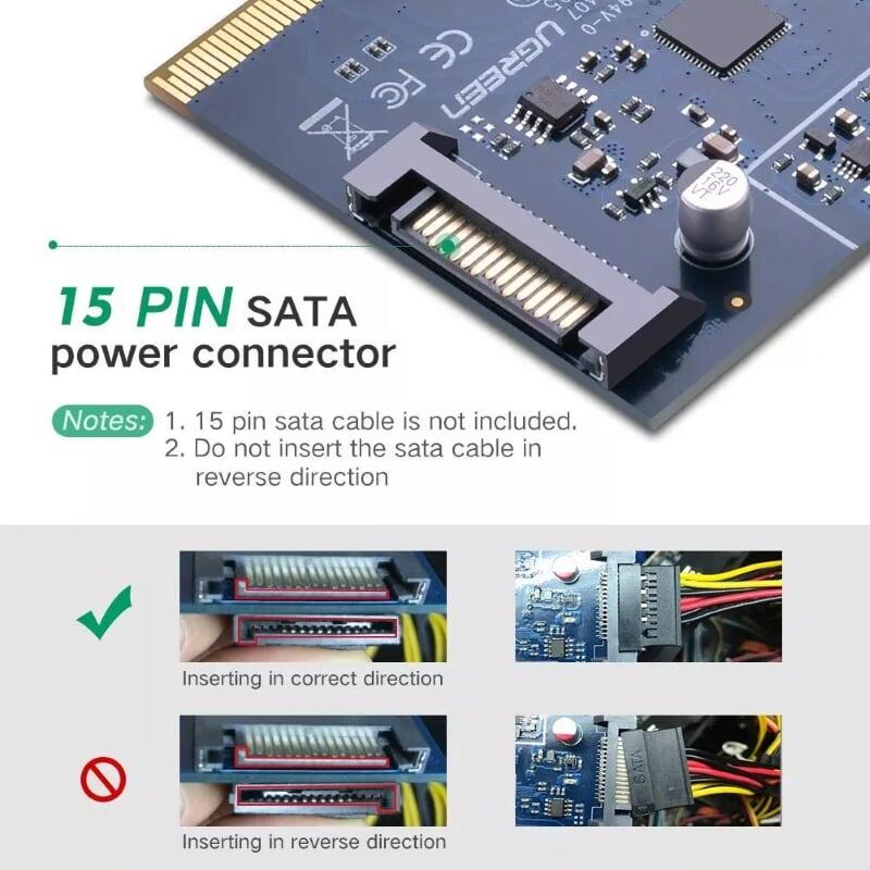 Ugreen UG30773US230TK Card PCI Express sang 2 cổng TYPE C 3.1 Cao Cấp - HÀNG CHÍNH HÃNG