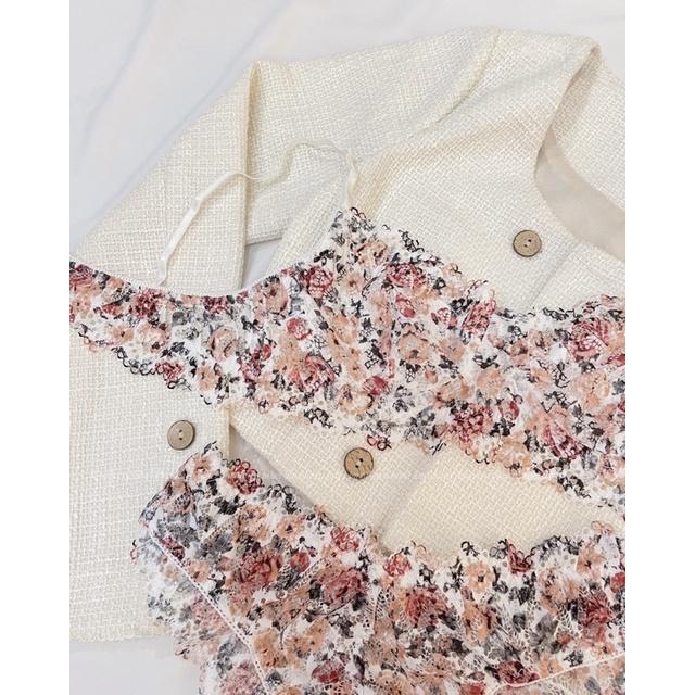 Spring - Áo ngực có gọng ren hoa xinh xắn Haruharulabel
